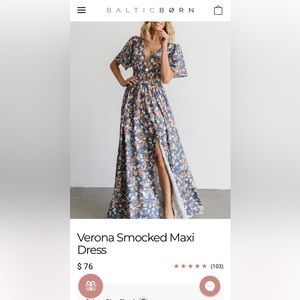 Verona Smocked Maxi Dress